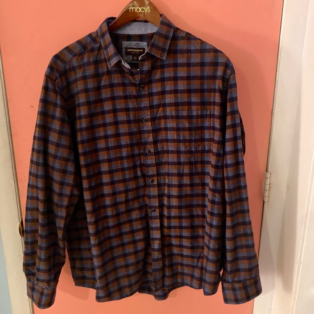 2 Johnston & Murphy button front shirts.